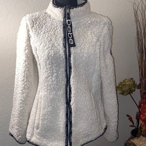White BeBe fleece.